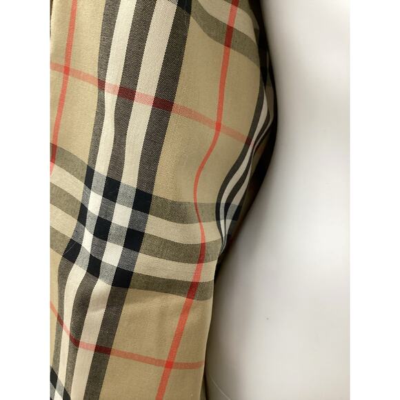 VTG Burberry Coat Unisex SZ XL ‘Alex Trench’ Plaid Pattern Lining Classic Beige - Picture 5 of 7